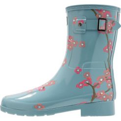 Buty zimowe damskie: Hunter REFINED BLOSSOM PRINT SHORT Kalosze turquoise
