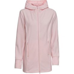 Bluza rozpinana z polaru bonprix pastelowy jasnoróżowy. Różowe bluzy damskie bonprix, bez wzorów, z polaru, bez rękawów, bez kaptura. Za 89,99 zł.