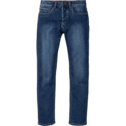 Dżinsy dresowe ocieplane Slim Fit Straight bonprix niebieski "stone”. Niebieskie jeansy męskie bonprix, m, bez wzorów. Za 134,99 zł.