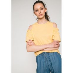 Medicine - Top Basic. Szare topy damskie MEDICINE, l, z bawełny, z okrągłym kołnierzem. W wyprzedaży za 19,90 zł.