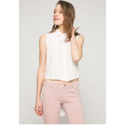 Answear - Top Wild Nature. Białe bluzki damskie marki ANSWEAR, s, bez wzorów, z poliesteru, casualowe, bez kołnierzyka, bez rękawów. W wyprzedaży za 34,90 zł.