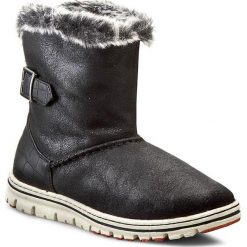 Botki TAMARIS - 1-26409-25 Blk/Blk Struct 052. Czarne botki damskie skórzane Tamaris. W wyprzedaży za 189,00 zł.