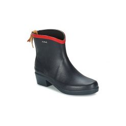 Kalosze Aigle MISS JULIETTE BOTTILLON. Niebieskie kalosze damskie Aigle, bez wzorów. W wyprzedaży za 328,30 zł.