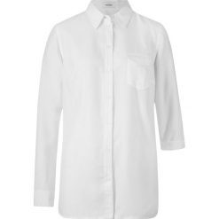 Bluzka, przyjazna dla środowiska, TENCEL™ Lyocell bonprix biel wełny. Białe bluzki damskie bonprix, s, bez wzorów, z lyocellu, bez kołnierzyka, bez rękawów. Za 54,99 zł.