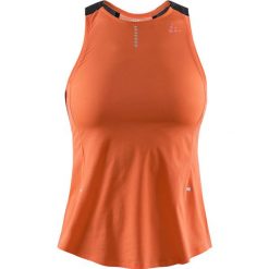 Koszulka Craft Nanoweight Singlet W Koralowo-Pomarańczowa. Pomarańczowe bluzki sportowe damskie Craft, na lato, bez wzorów, bez kołnierzyka, bez rękawów, bez kaptura, do biegania, climacool (adidas). Za 79,99 zł.