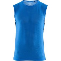 Craft Koszulka Sportowa Męska Scampolo Mesh Superlight Niebieski L. Niebieskie koszulki męskie termoaktywne Craft, m, bez wzorów, z tkaniny, bez kołnierzyka, bez rękawów. Za 149,00 zł.