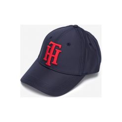 Tommy Hilfiger Czapka z daszkiem Niebieski. Niebieskie czapki damskie TOMMY HILFIGER, z haftami, z poliesteru. Za 238,95 zł.