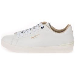 Pepe Jeans tenisówki męskie Roland LTH 42 białe. Białe trampki męskie Pepe Jeans, bez wzorów, z jeansu, bez zapięcia. W wyprzedaży za 209,00 zł.