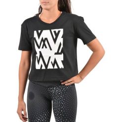 Topy sportowe damskie: Reebok Koszulka damska Wor CS Easy Tee czarna r. L ( BQ2336)