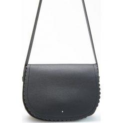 Torebka typu saddle bag - Czarny. Niebieskie torebki klasyczne damskie marki KIPSTA, z materiału, młodzieżowe. Za 99,99 zł.