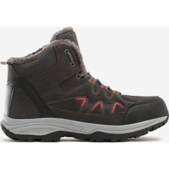 Ciemnoszare Trapery Campbell. Szare buty trekkingowe męskie Born2be, na sznurówki. Za 179,99 zł.
