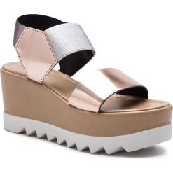 Sandały POLLINI - SA16528I07T5191A Quar. Żółte klapki damskie Pollini, bez wzorów, ze skóry ekologicznej, bez obcasa, na obcasie. W wyprzedaży za 459,00 zł.