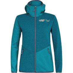 Kurtka polarowa "X-Alps" w kolorze turkusowym. Niebieskie kurtki damskie Salewa, bez wzorów, z materiału, bez kaptura. W wyprzedaży za 189,95 zł.