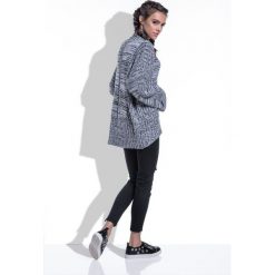 Sweter F434. Swetry damskie Fobya, uniwersalny, bez wzorów, z długim rękawem, długie, bez kaptura. Za 133,00 zł.