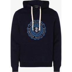 IZOD - Męska bluza nierozpinana, niebieski. Niebieskie bluzy męskie IZOD, m, z nadrukiem, z bawełny, bez kołnierzyka, bez rękawów, bez kaptura. Za 199,95 zł.