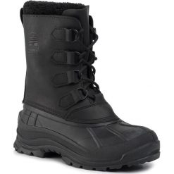 Śniegowce KAMIK - Alborg WK0011 Black. Czarne śniegowce męskie Kamik, bez zapięcia. W wyprzedaży za 419,00 zł.