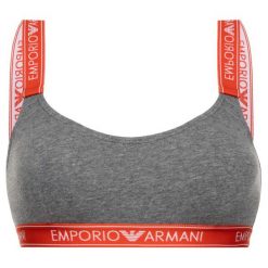 Biustonosz top Emporio Armani Underwear 163651 9A317 06749. Szare biustonosze Emporio Armani Underwear, bez wzorów, z elastanu. W wyprzedaży za 109,00 zł.