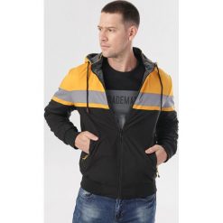 Czarno-Żółta Dwustronna Kurtka Jynless. Czarne kurtki męskie Born2be, xxl, bez wzorów. Za 169,99 zł.