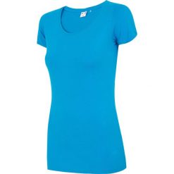T-shirty damskie: T-shirt damski TSD300A – błękit turkusowy