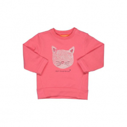 Staccato Girls Bluza Sweatjshirt candy - Gr.Moda (6 - 24 miesięcy ). Różowe bluzy niemowlęce marki Staccato, z bawełny, z długim rękawem, długie. Za 35,00 zł.