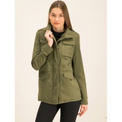 Kurtka przejściowa Superdry Amelia Rookie W5000006A. Zielone kurtki damskie Superdry, bez wzorów, z bawełny, bez kaptura. W wyprzedaży za 289,00 zł.