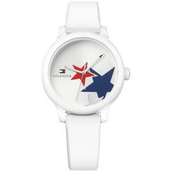 Tommy Hilfiger 1781796. Białe zegarki damskie marki TOMMY HILFIGER, sztuczne. W wyprzedaży za 240,00 zł.
