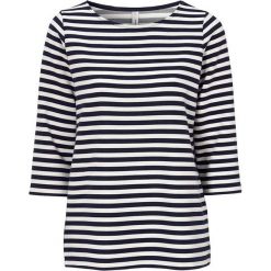 Soyaconcept Bluzka Sessa Stripe granatowy złamana biel female niebieski/biały S (38). Niebieskie bluzki damskie Soyaconcept, s, w paski, z dżerseju, klasyczne, z okrągłym kołnierzem, bez rękawów. Za 139,00 zł.