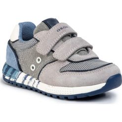 Sneakersy GEOX - B Alben B. C B023CC 0NB22 C0493 S Grey/Avio. Szare trampki chłopięce Geox, bez wzorów, ze skóry, na rzepy. Za 259,00 zł.