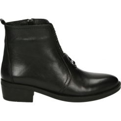 Botki - 1195101 BLACK. Czarne botki damskie skórzane marki Venezia. Za 379,00 zł.