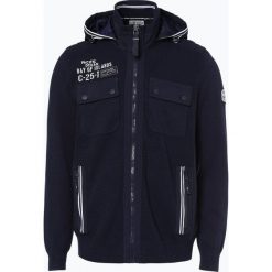Camp David - Kardigan męski, niebieski. Niebieskie kardigany męskie marki Camp David, m, z aplikacjami, z kapturem. Za 299,95 zł.