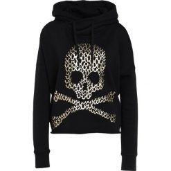 Bluzy damskie: True Religion DESTROYED HOODY CROPPED Bluza z kapturem black