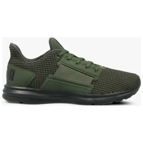 Puma Enzo Street Knit buty męskie, zielony, rozmiar 44. Zielone buty sportowe męskie Puma, z gumy, na sznurówki, do biegania. W wyprzedaży za 229,99 zł.