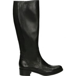Kozaki - 1949 PEL NERO. Czarne buty zimowe damskie Venezia, ze skóry. Za 539,00 zł.