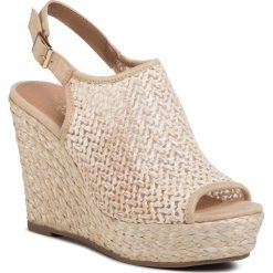 Espadryle JENNY FAIRY - LS4514-34 Beige. Brązowe espadryle damskie Jenny Fairy, bez wzorów, ze skóry ekologicznej, bez obcasa, na obcasie. Za 119,99 zł.