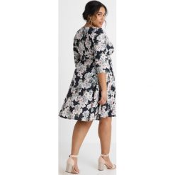 Sukienki hiszpanki: Evans EXCLUSIVE BLOSSSOM PRINT FIT FLARE DRESS Sukienka z dżerseju black