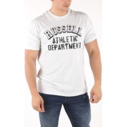 Russell Athletic Koszulka Szary. Szare podkoszulki męskie Russell Athletic, m, z haftami, z bawełny, bez kołnierzyka, z krótkim rękawem, krótkie. Za 119,95 zł.