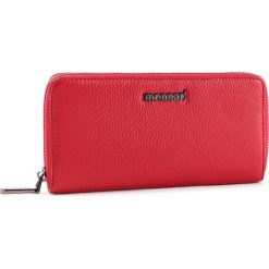 Duży Portfel Damski MONNARI - PUR0650-005 Red. Czerwone portfele damskie Monnari, bez wzorów, ze skóry. W wyprzedaży za 119,00 zł.