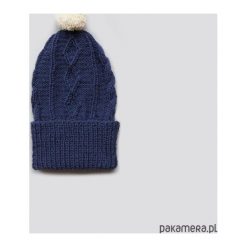 Granatowa czapka z wełny alpaki. Białe czapki zimowe damskie marki Pakamera, z wełny. Za 150,00 zł.