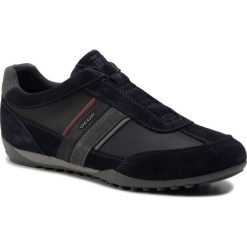 Sneakersy GEOX - U Wells A U82T5A 022ME CF47J Navy/Dk Burgundy. Niebieskie sneakersy męskie Geox, na co dzień, bez wzorów, z zamszu, eleganckie, bez zapięcia. W wyprzedaży za 339,00 zł.