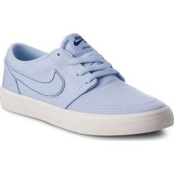 Buty NIKE - Sb Portmore II Slr C AH4616 400 Royal Tint/Royal Tint/Ivory. Niebieskie buty sportowe damskie Nike, z tworzywa sztucznego. W wyprzedaży za 239,00 zł.