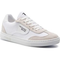 Sneakersy TRUSSARDI JEANS - 79A00332 W001. Białe półbuty damskie Trussardi Jeans, z jeansu. W wyprzedaży za 429,00 zł.