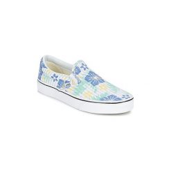 Tenisówki Vans CLASSIC SLIP-ON. Niebieskie trampki i tenisówki damskie Vans, bez wzorów, bez zapięcia. Za 263,20 zł.