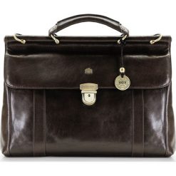 Teczka 10-3-284-4. Pomarańczowe aktówki damskie Wittchen, w paski, eleganckie, duże, zdobione, bez dodatków. Za 1799,00 zł.