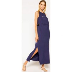Sukienka letnia Emporio Armani 262643 0P315 15434. Niebieskie sukienki damskie Emporio Armani, na lato, s, bez wzorów, bez kołnierzyka, bez rękawów. W wyprzedaży za 309,00 zł.