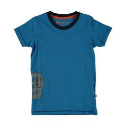 T-shirty chłopięce z nadrukiem: Koszulka „Silvano” w kolorze niebieskim