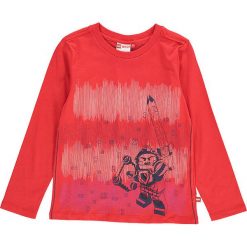 Koszulka "Thomas 310" w kolorze czerwonym. Czerwone t-shirty chłopięce marki LEGO Wear, z nadrukiem, z długim rękawem. W wyprzedaży za 59,95 zł.