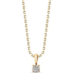 Piękny Złoty Wisiorek - złoto żółte 333, Diament 0,03ct. Żółte łańcuszki męskie W.KRUK, złote. Za 679,00 zł.