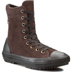 Trampki CONVERSE - Ct Hi-Rise Boot 549594C Burnt Umber. Pomarańczowe półbuty damskie Converse, bez wzorów, ze skóry, bez zapięcia. W wyprzedaży za 269,00 zł.