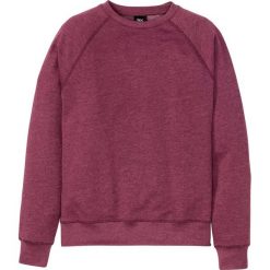 Bluza z okrągłym dekoltem bonprix czerwony rododendron melanż. Fioletowe bluzy męskie bonprix, s, bez wzorów, z okrągłym kołnierzem, bez rękawów, bez kaptura. Za 74,99 zł.