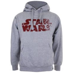 Star Wars bluza męska Rebel Text Logo S szara. Szare bluzy męskie Star Wars, s, z motywem z bajki, retro, z kapturem, bez rękawów, z kapturem. Za 169,00 zł.